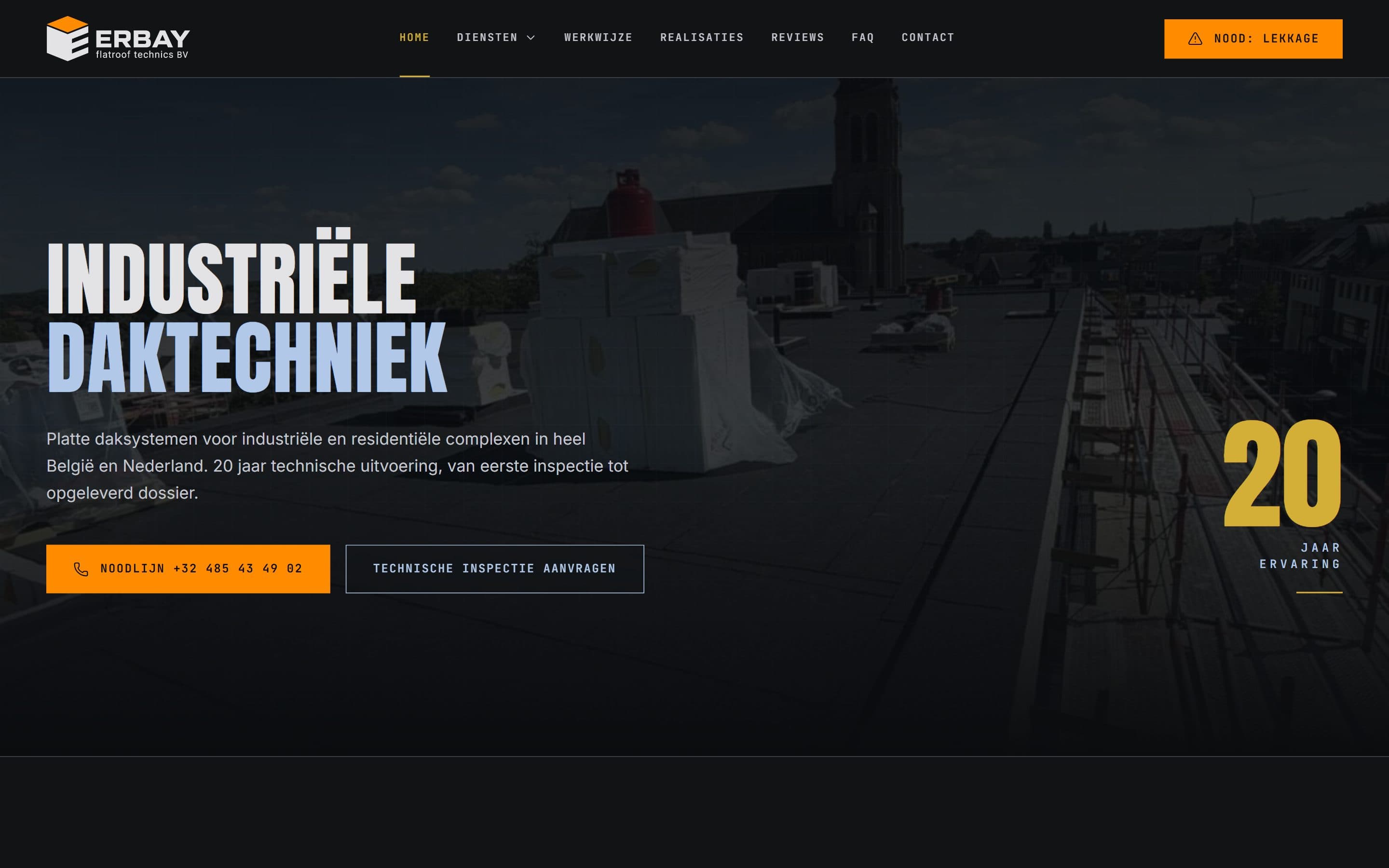 Erbay Flatroof website