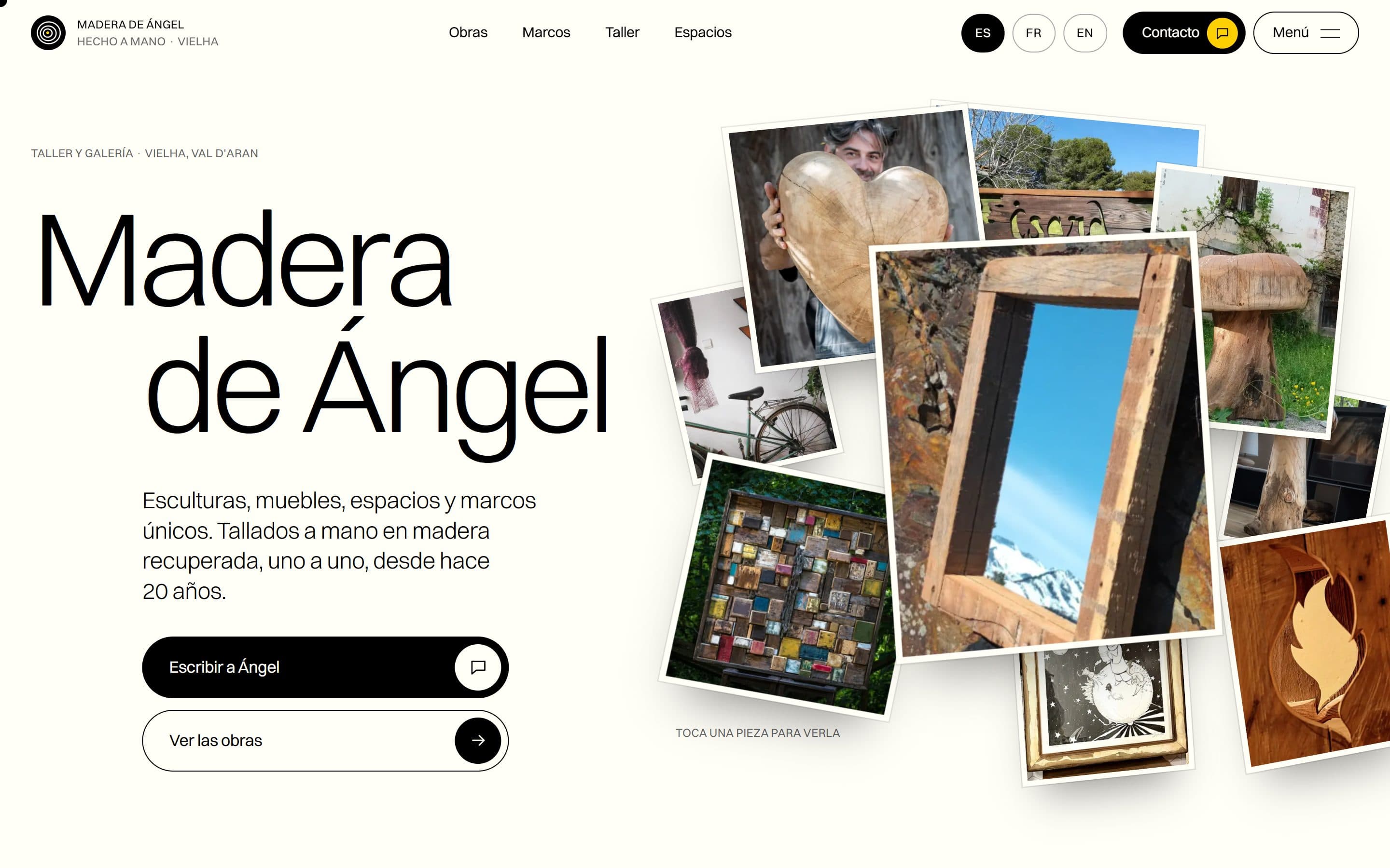 Madera de Ángel website